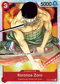 Roronoa Zoro - Starter Deck 1: Straw Hat Crew (ST-01) #ST01-013 - Super Rare One Piece Trading Card