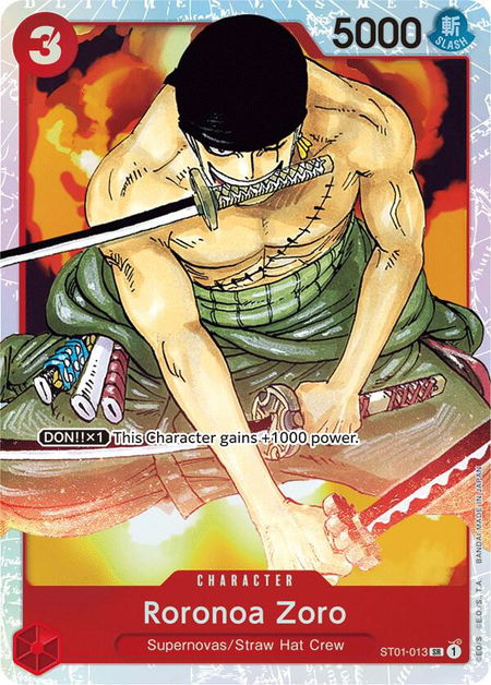 Roronoa Zoro - Starter Deck 1: Straw Hat Crew One Piece trading card
