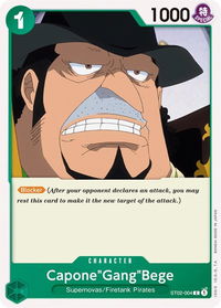 Capone"Gang"Bege - Starter Deck 2: Worst Generation (ST-02) #ST02-004 - Common One Piece Trading Card