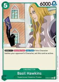 Basil Hawkins - Starter Deck 2: Worst Generation (ST-02) #ST02-010 - Common One Piece Trading Card