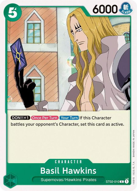 Basil Hawkins - Starter Deck 2: Worst Generation One Piece trading card