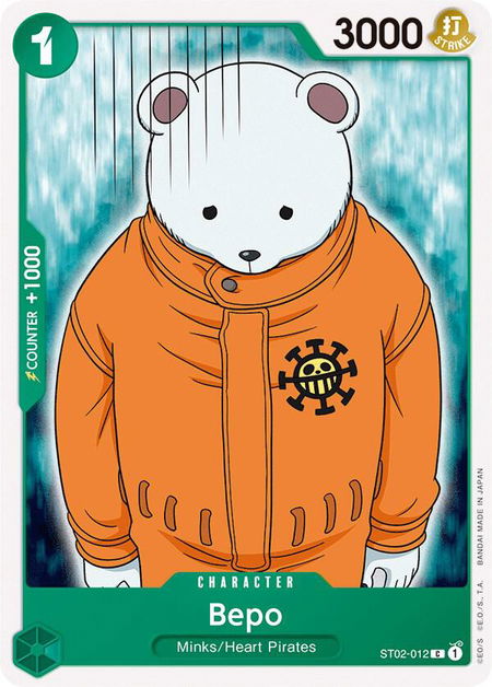 Bepo - Starter Deck 2: Worst Generation One Piece trading card