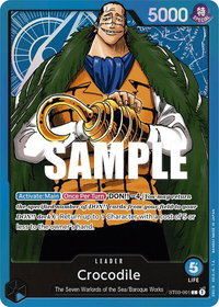 Crocodile (001) - Starter Deck 3: The Seven Warlords of The Sea (ST-03) #ST03-001 - Leader One Piece Trading Card