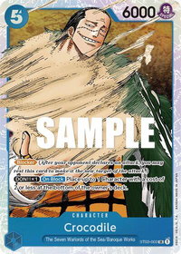 Crocodile (003) - Starter Deck 3: The Seven Warlords of The Sea (ST-03) #ST03-003 - Super Rare One Piece Trading Card