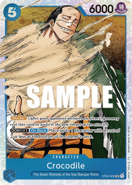 Crocodile (003) - Starter Deck 3: The Seven Warlords of The Sea One Piece trading card