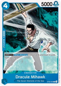 Dracule Mihawk - Starter Deck 3: The Seven Warlords of The Sea (ST-03) #ST03-005 - Common One Piece Trading Card