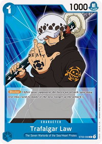 Trafalgar Law - Starter Deck 3: The Seven Warlords of The Sea (ST-03) #ST03-008 - Common One Piece Trading Card