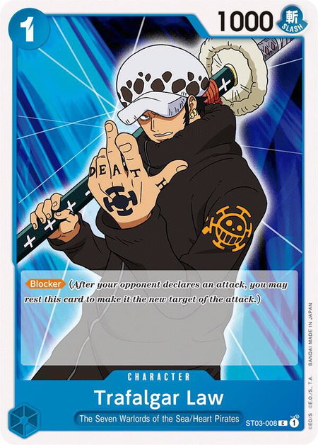 Trafalgar Law - Starter Deck 3: The Seven Warlords of The Sea One Piece trading card