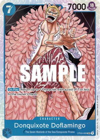 Donquixote Doflamingo - Starter Deck 3: The Seven Warlords of The Sea (ST-03) #ST03-009 - Super Rare One Piece Trading Card