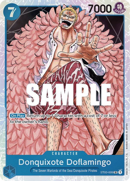 Donquixote Doflamingo - Starter Deck 3: The Seven Warlords of The Sea One Piece trading card