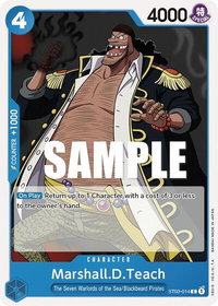 Marshall.D.Teach - Starter Deck 3: The Seven Warlords of The Sea (ST-03) #ST03-014 - Common One Piece Trading Card
