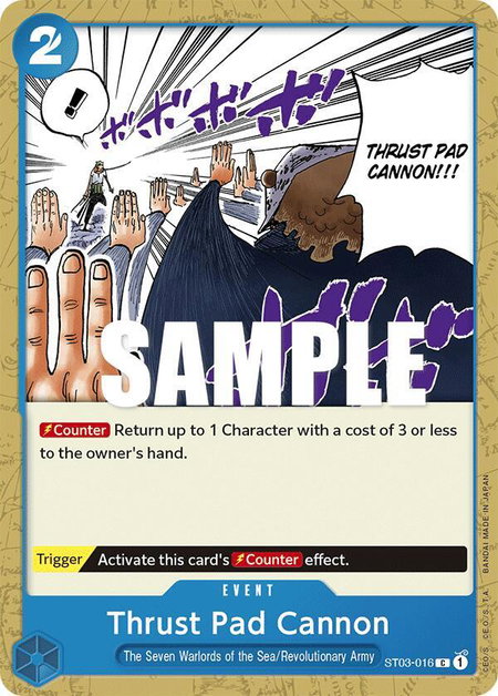 Thrust Pad Cannon - Starter Deck 3: The Seven Warlords of The Sea One Piece trading card