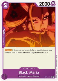 Black Maria - Starter Deck 4: Animal Kingdom Pirates (ST-04) #ST04-011 - Common One Piece Trading Card