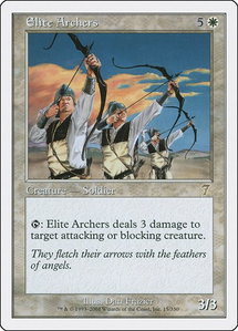 Elite Archers - 7th Edition (7ED) #15 - Rare Magic: The Gathering Trading Card