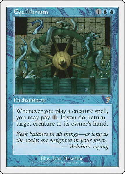 Equilibrium trading card from 7th Edition Equilibrium - 7th Edition Magic: The Gathering trading card