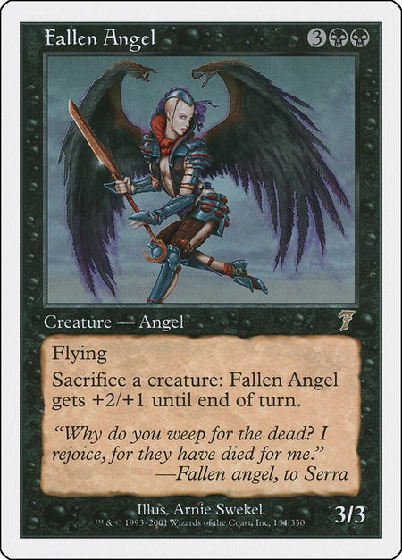 Fallen Angel - 7th Edition Magic: The Gathering trading card