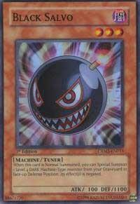 Black Salvo trading card from Crimson Crisis Black Salvo - Crimson Crisis YuGiOh trading card