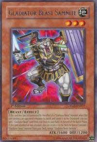 Gladiator Beast Samnite - Crimson Crisis (CRMS) #CRMS-EN027 - Rare YuGiOh Trading Card