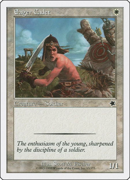 Eager Cadet - Starter 1999 Magic: The Gathering trading card