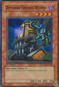 Dimension Fortress Weapon - Crimson Crisis (CRMS) #CRMS-EN033 - Super Rare YuGiOh Trading Card