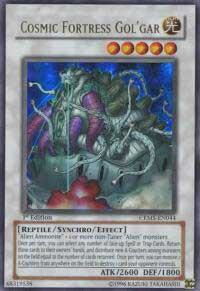 Cosmic Fortress Gol'Gar - Crimson Crisis YuGiOh trading card