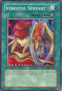 Vengeful Servant trading card from Crimson Crisis Vengeful Servant - Crimson Crisis YuGiOh trading card