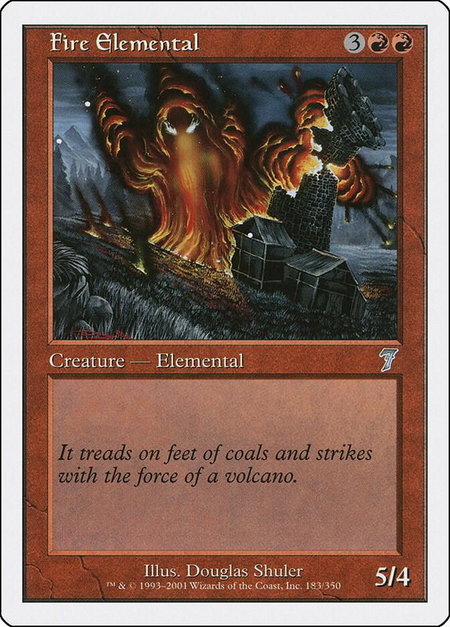 Fire Elemental - 7th Edition Magic: The Gathering trading card