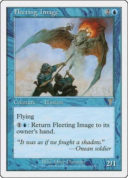Fleeting Image - 7th Edition Magic: The Gathering trading card