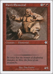 Earth Elemental - Starter 1999 (S99) #95 - Uncommon Magic: The Gathering Trading Card