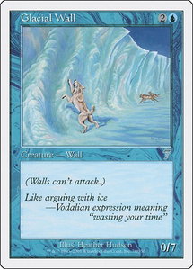 Glacial Wall - 7th Edition (7ED) #78 - Uncommon Magic: The Gathering Trading Card