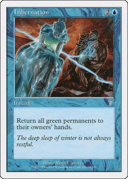 Hibernation - 7th Edition Magic: The Gathering trading card
