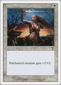 Holy Strength - 7th Edition (7ED) #20 - Common Magic: The Gathering Trading Card