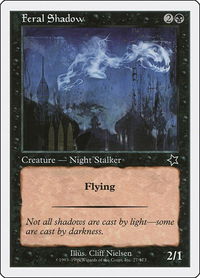 Feral Shadow - Starter 1999 (S99) #77 - Common Magic: The Gathering Trading Card