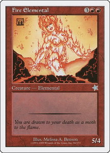 Fire Elemental - Starter 1999 (S99) #96 - Uncommon Magic: The Gathering Trading Card