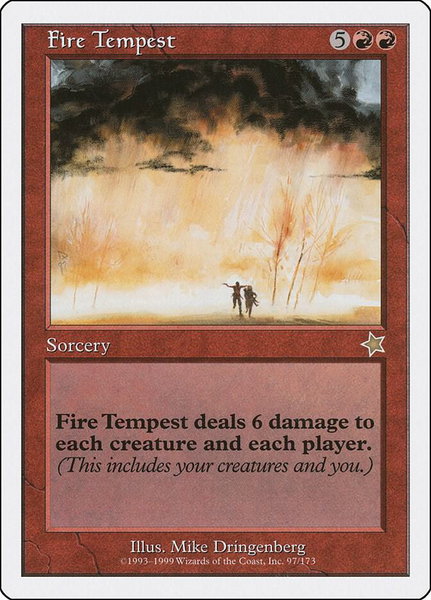 Fire Tempest trading card from Starter 1999 Fire Tempest - Starter 1999 Magic: The Gathering trading card