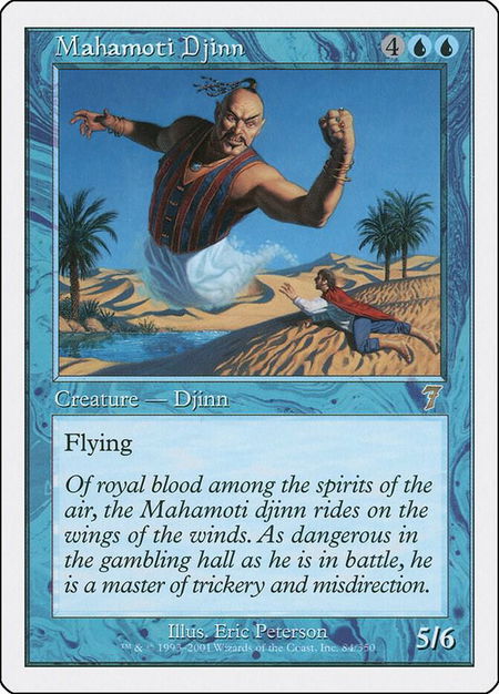 Mahamoti Djinn - 7th Edition Magic: The Gathering trading card