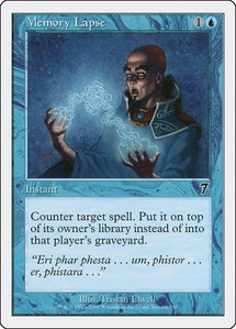 Memory Lapse - 7th Edition (7ED) #88 - Common Magic: The Gathering Trading Card