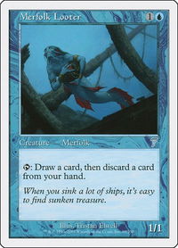 Merfolk Looter - 7th Edition (7ED) #89 - Uncommon Magic: The Gathering Trading Card