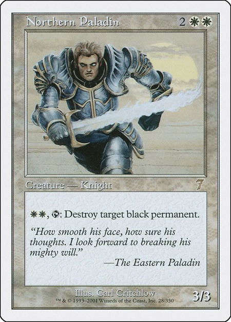 Northern Paladin - 7th Edition Magic: The Gathering trading card