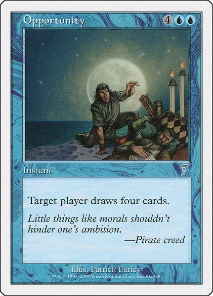 Opportunity trading card from 7th Edition Opportunity - 7th Edition Magic: The Gathering trading card