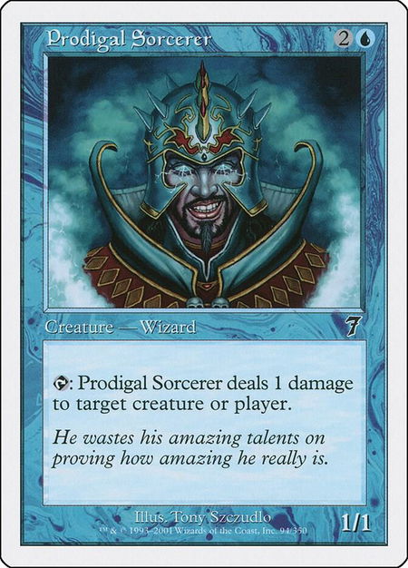 Prodigal Sorcerer - 7th Edition Magic: The Gathering trading card