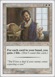 Gerrard's Wisdom - Starter 1999 (S99) #18 - Rare Magic: The Gathering Trading Card
