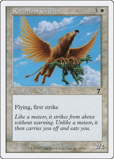 Razorfoot Griffin - 7th Edition Magic: The Gathering trading card