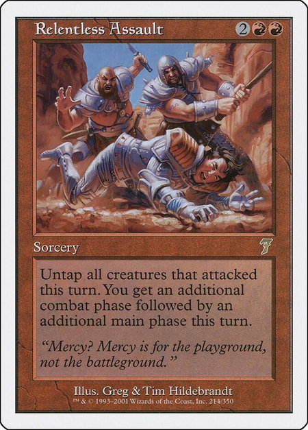 Relentless Assault - 7th Edition Magic: The Gathering trading card