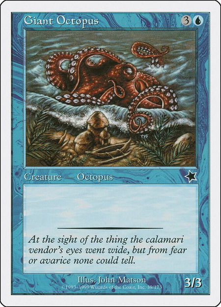 Giant Octopus - Starter 1999 Magic: The Gathering trading card