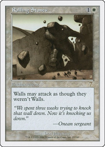 Rolling Stones trading card from 7th Edition Rolling Stones - 7th Edition Magic: The Gathering trading card