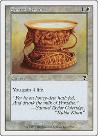 Sacred Nectar - 7th Edition (7ED) #37 - Common Magic: The Gathering Trading Card