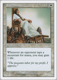Sanctimony - 7th Edition (7ED) #39 - Uncommon Magic: The Gathering Trading Card