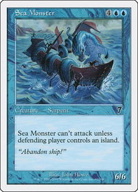 Sea Monster - 7th Edition (7ED) #97 - Common Magic: The Gathering Trading Card