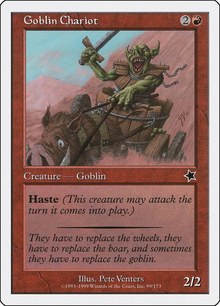 Goblin Chariot - Starter 1999 Magic: The Gathering trading card